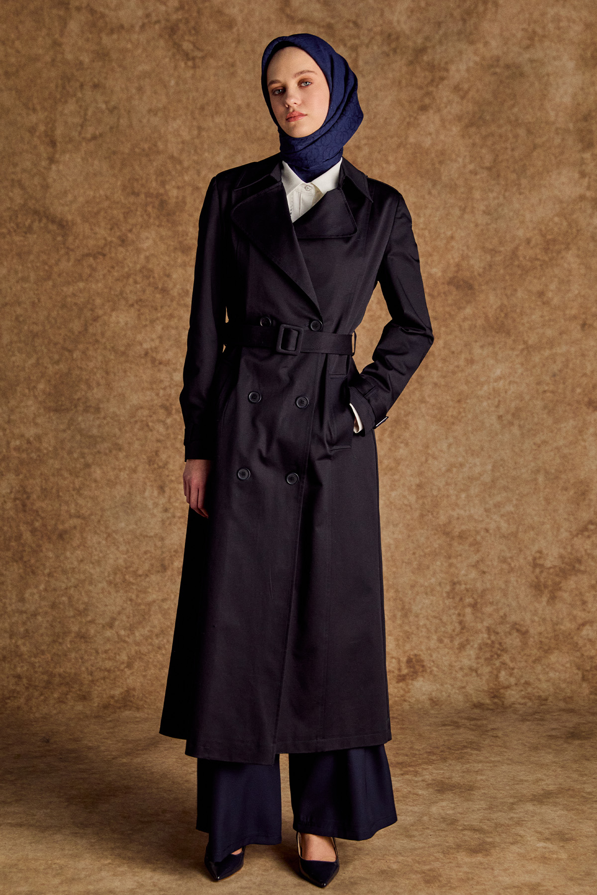 Kruvaze Paraşüt Detaylı Pamuk Kap