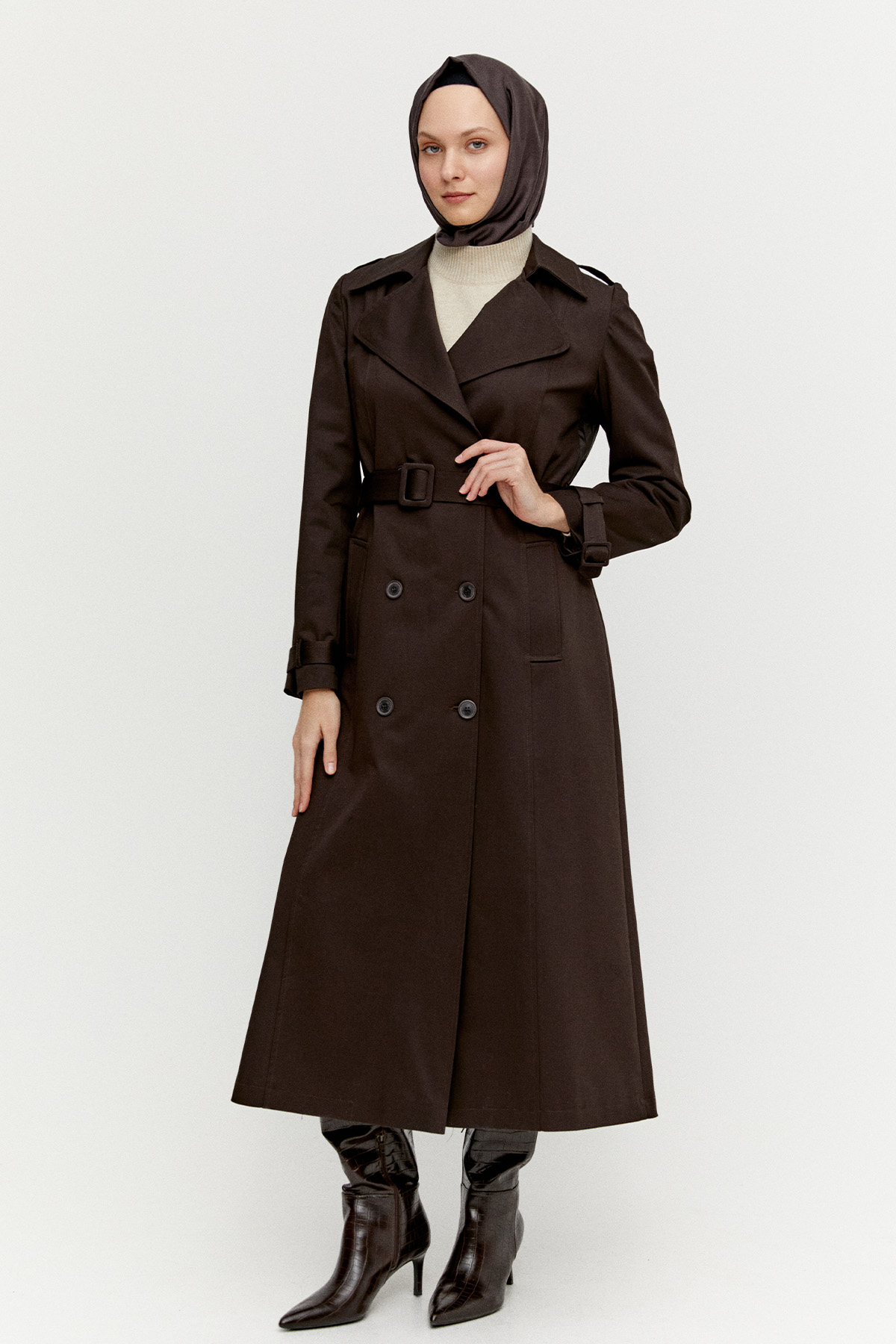 Kruvaze Paraşüt Detaylı Pamuk Kap