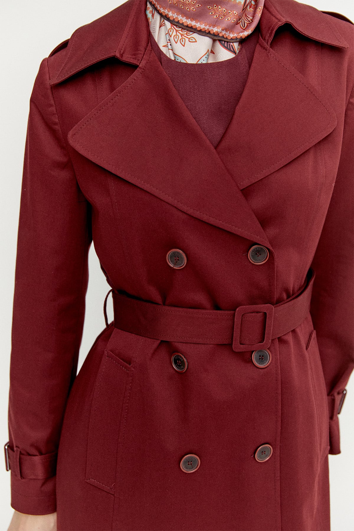 Kruvaze Paraşüt Detaylı Pamuk Kap