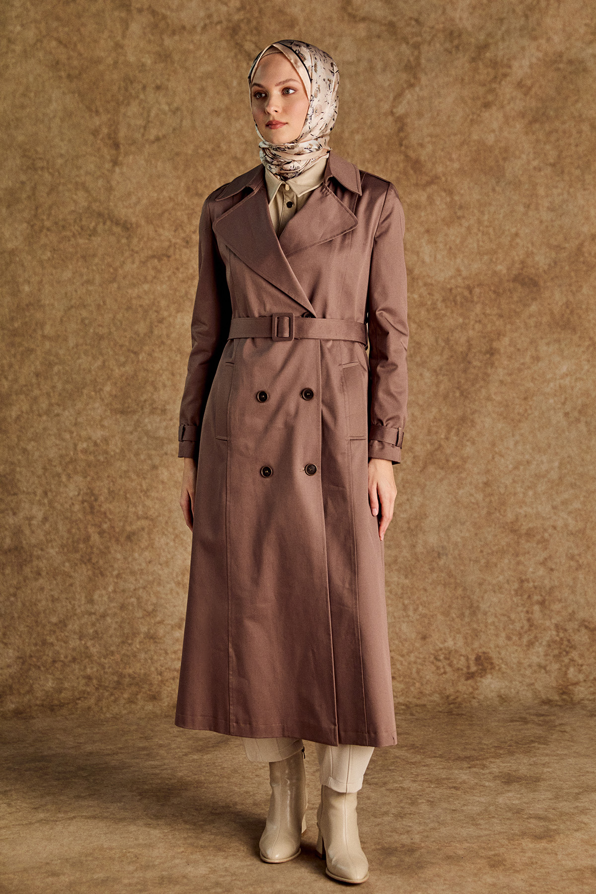 Kruvaze Paraşüt Detaylı Pamuk Kap