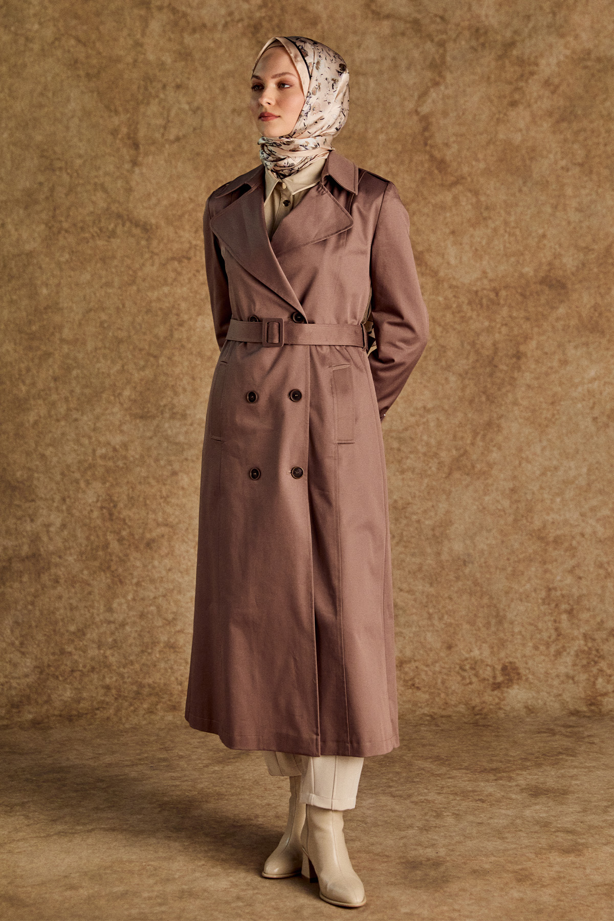 Kruvaze Paraşüt Detaylı Pamuk Kap