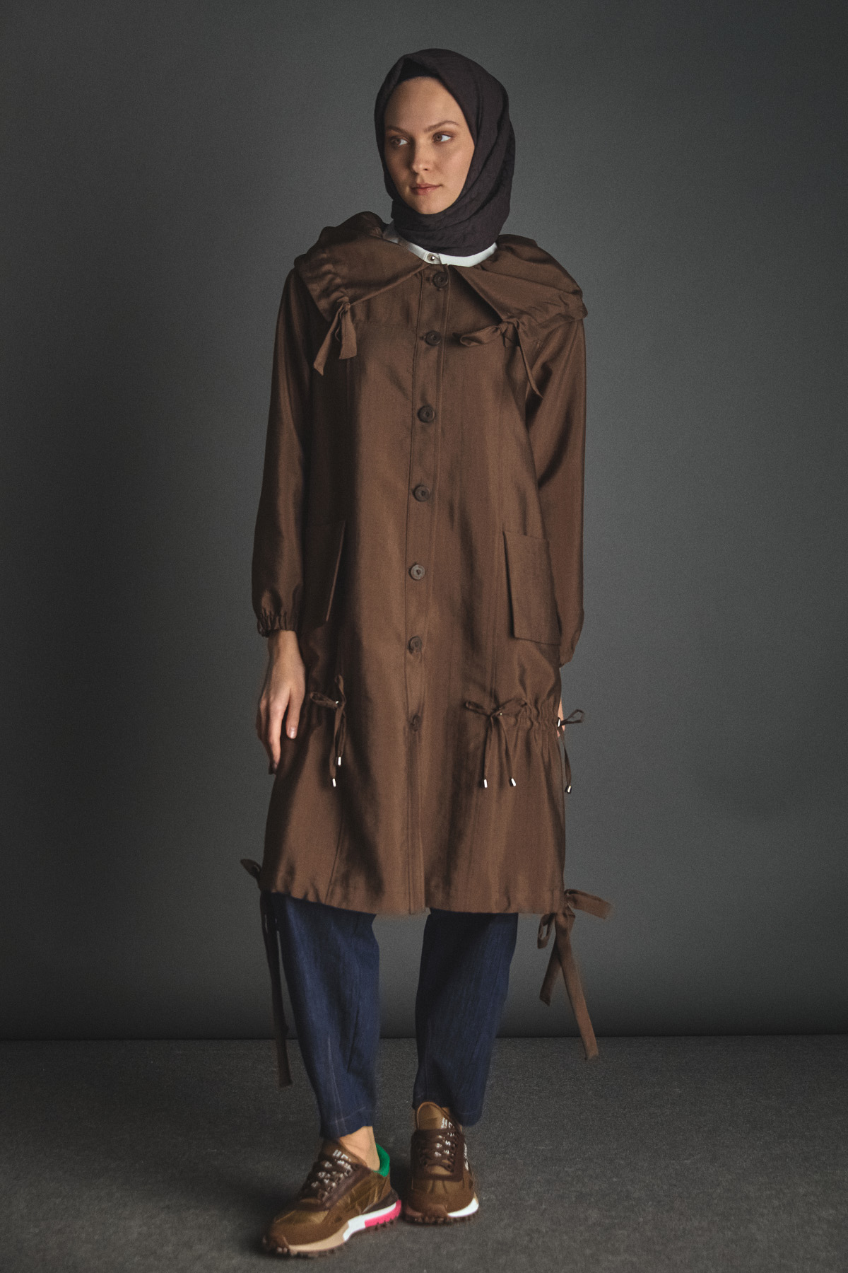 Denizci Yaka Stoperli Kap