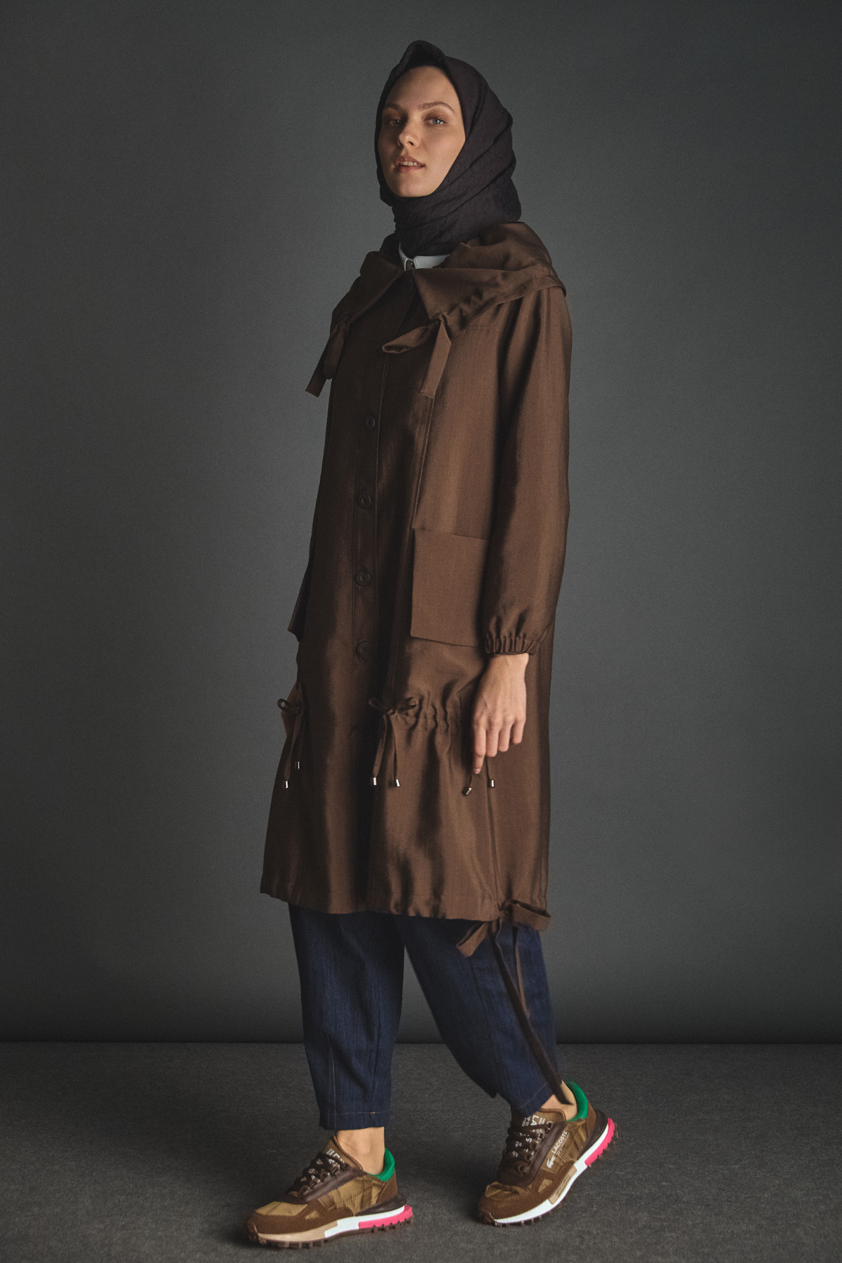 Denizci Yaka Stoperli Kap