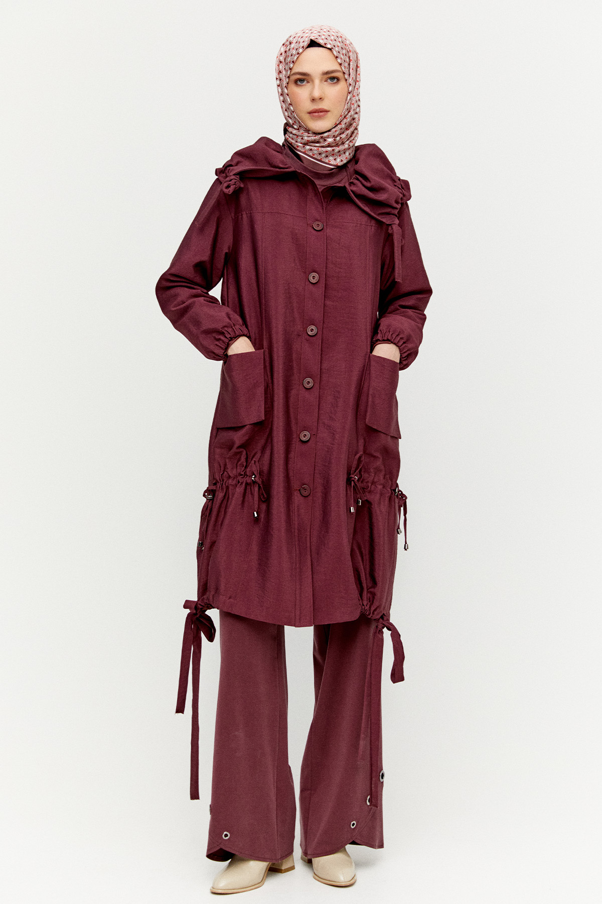 Denizci Yaka Stoperli Kap