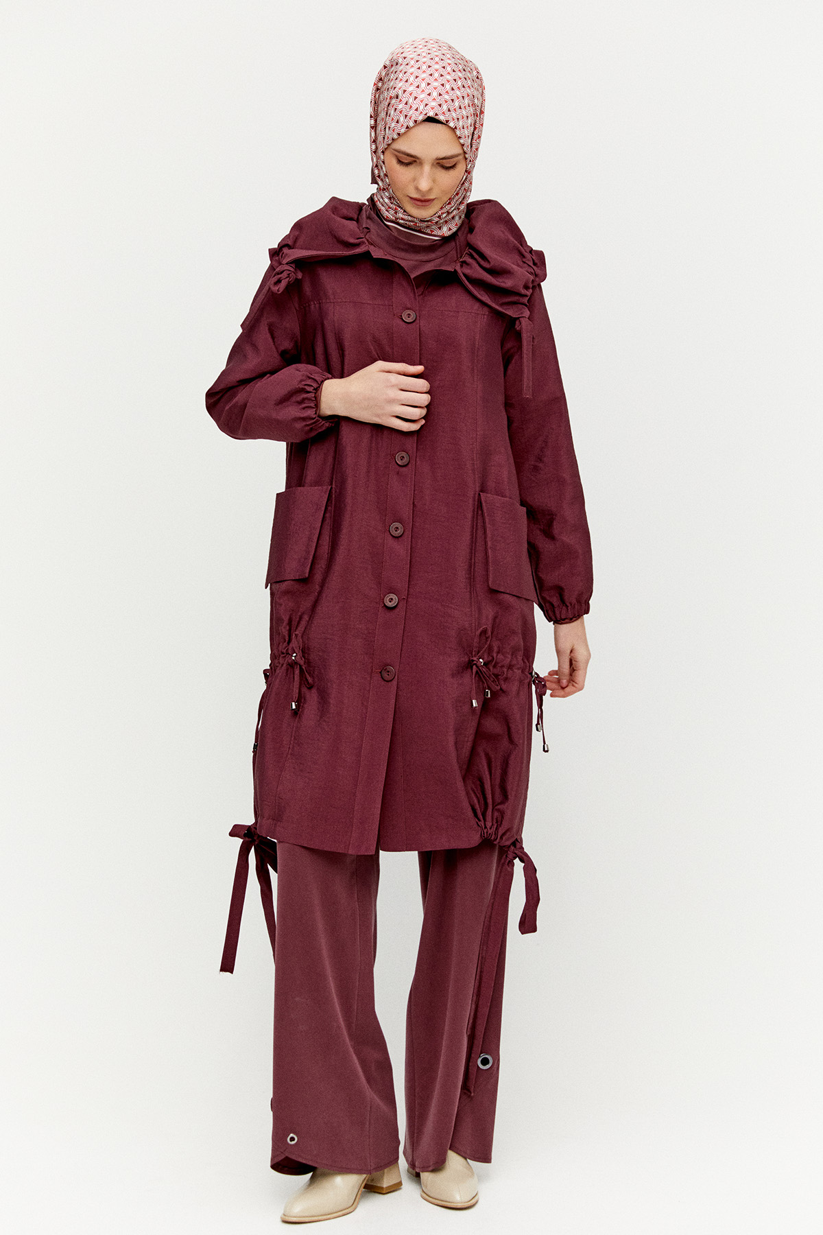 Denizci Yaka Stoperli Kap