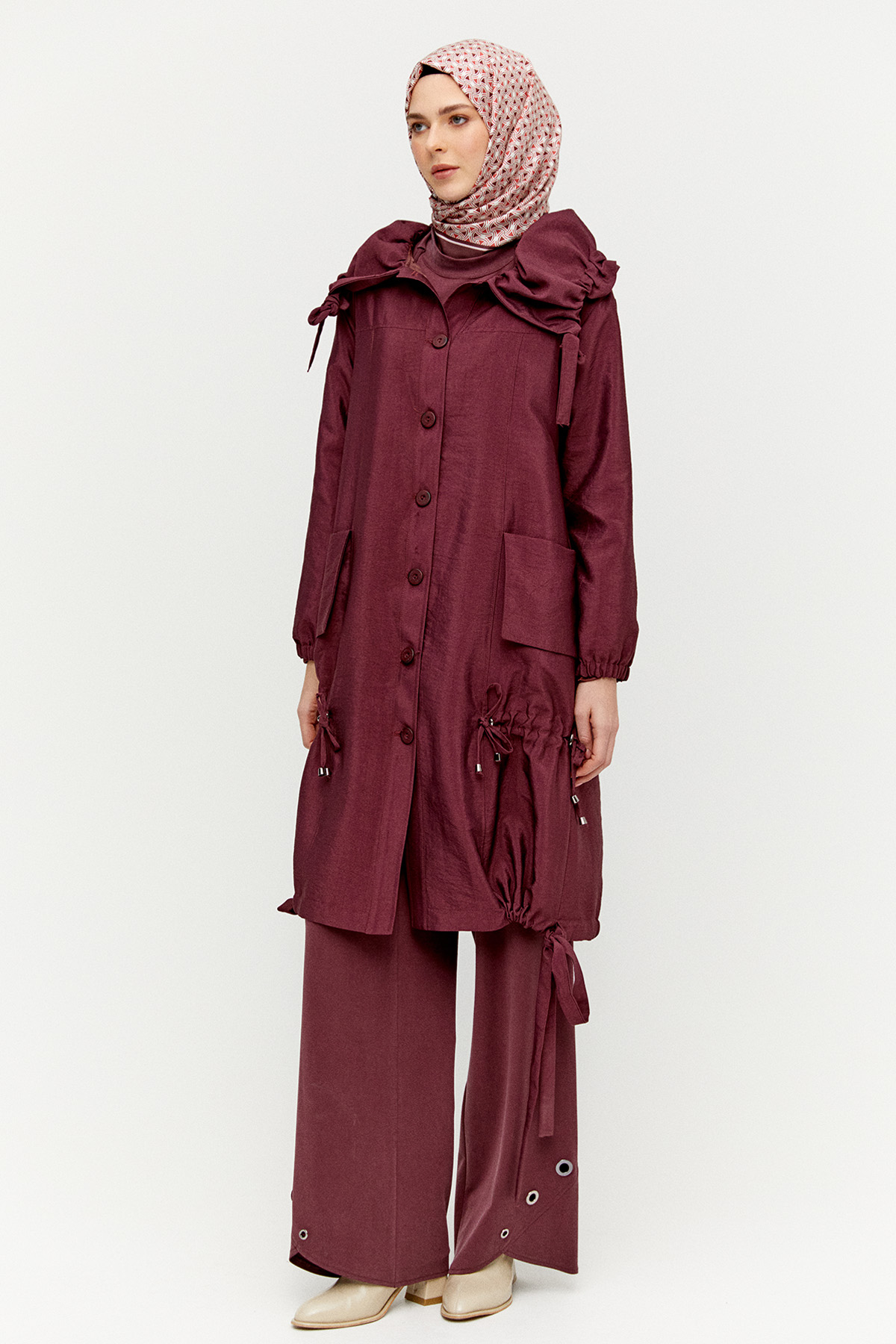 Denizci Yaka Stoperli Kap