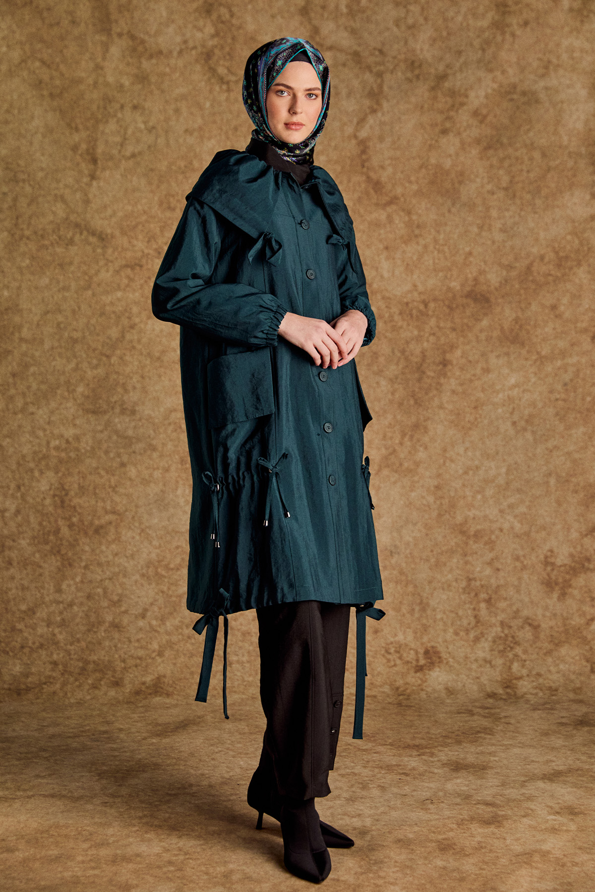 Denizci Yaka Stoperli Kap