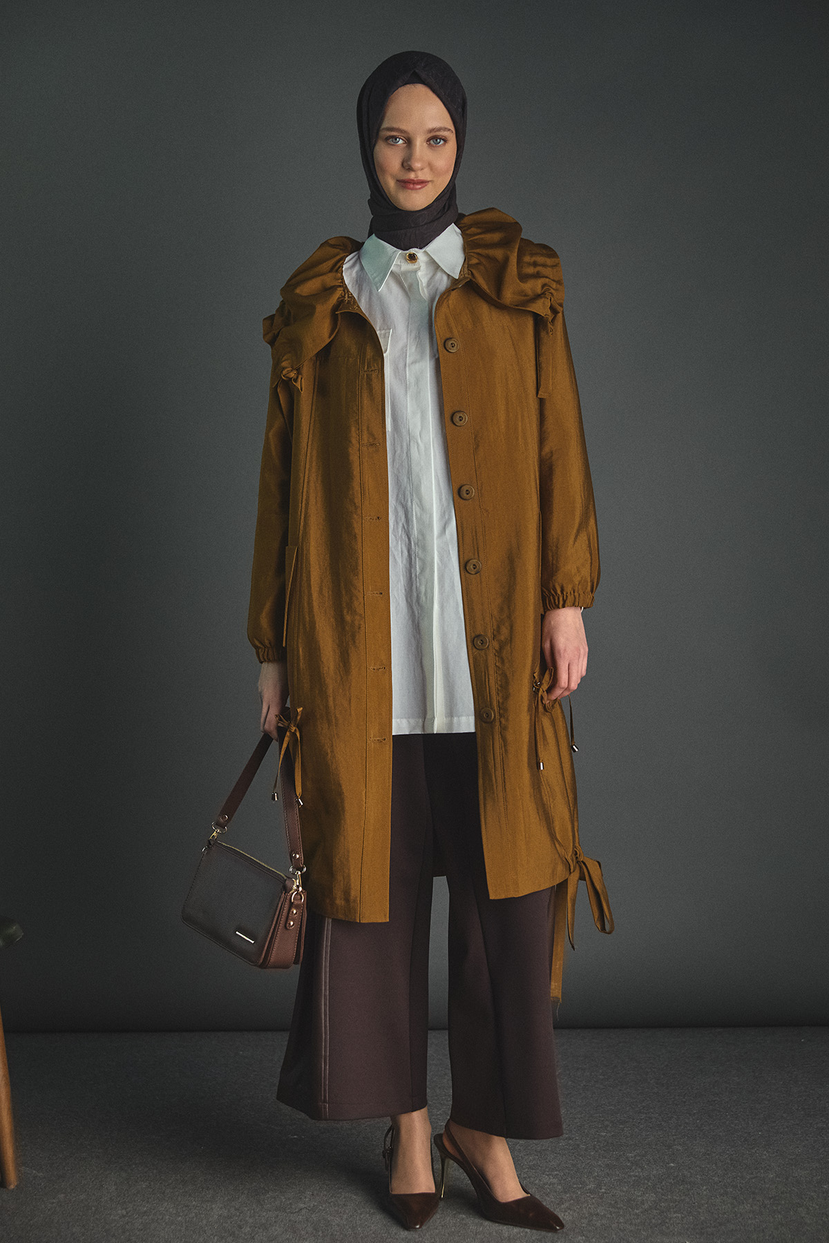 Denizci Yaka Stoperli Kap