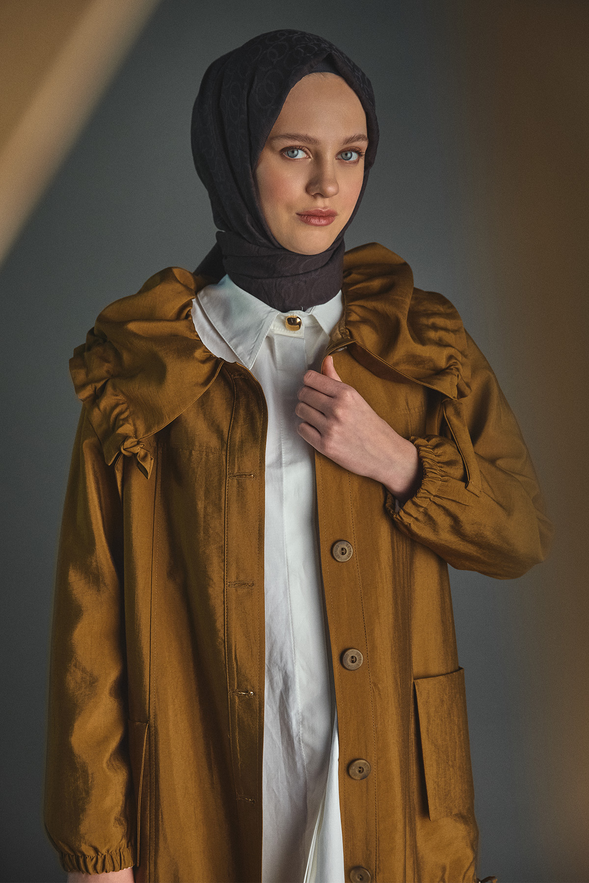 Denizci Yaka Stoperli Kap