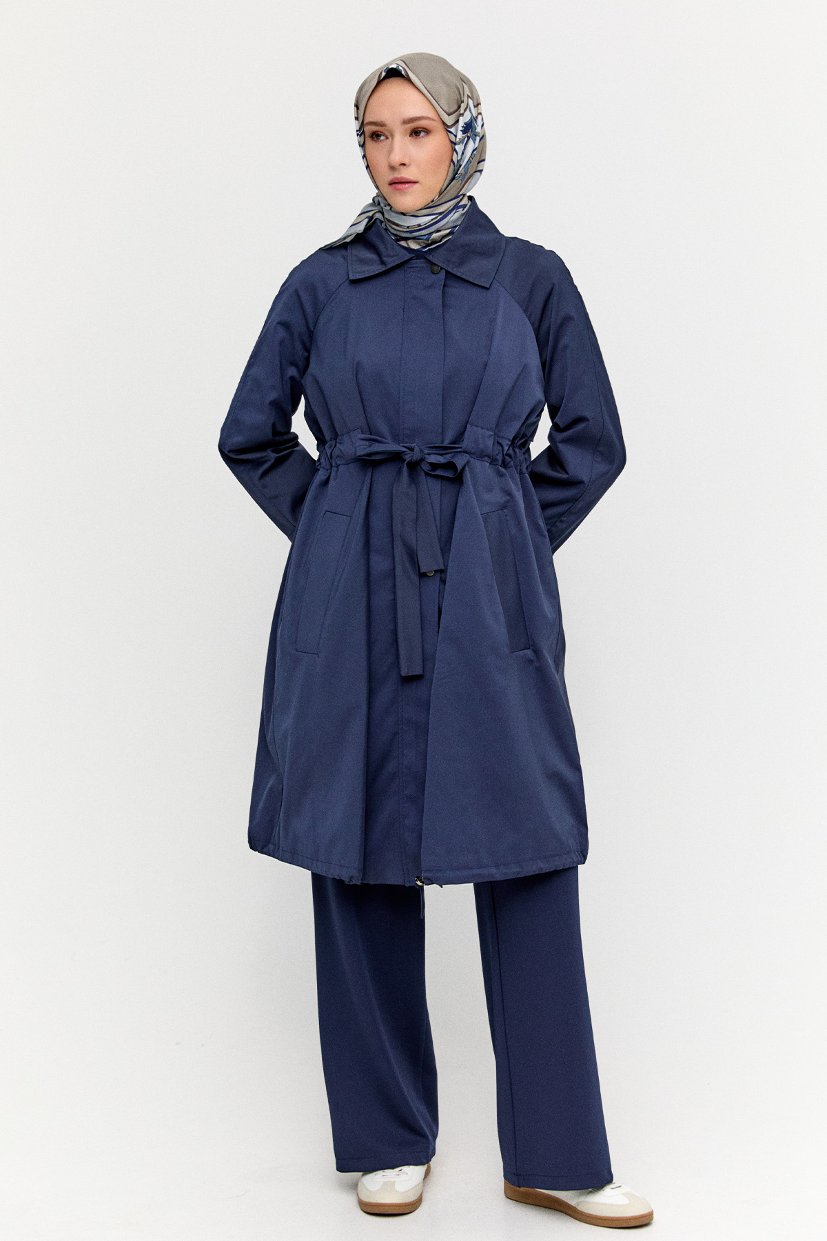 Taş Detaylı Pamuk Kap, Tesettür Giyim