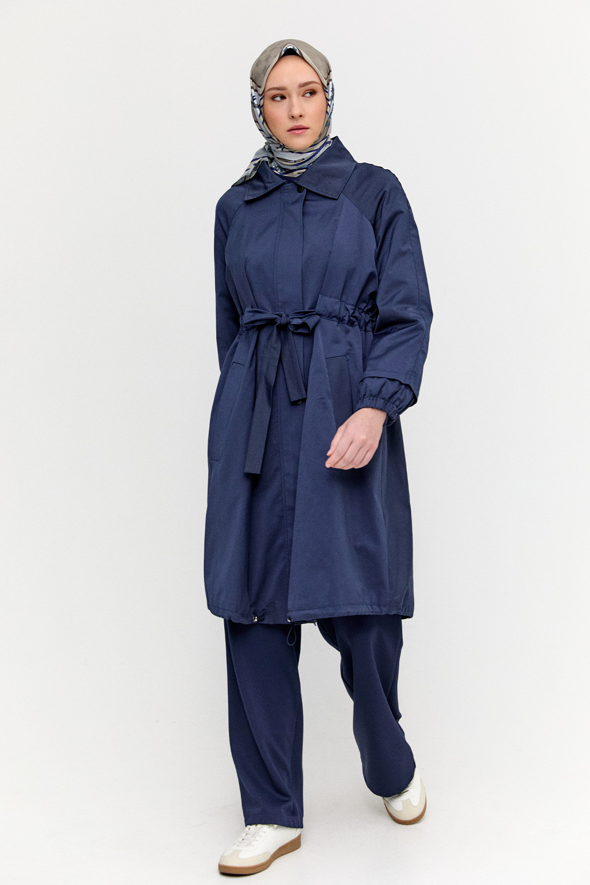 Taş Detaylı Pamuk Kap, Tesettür Giyim