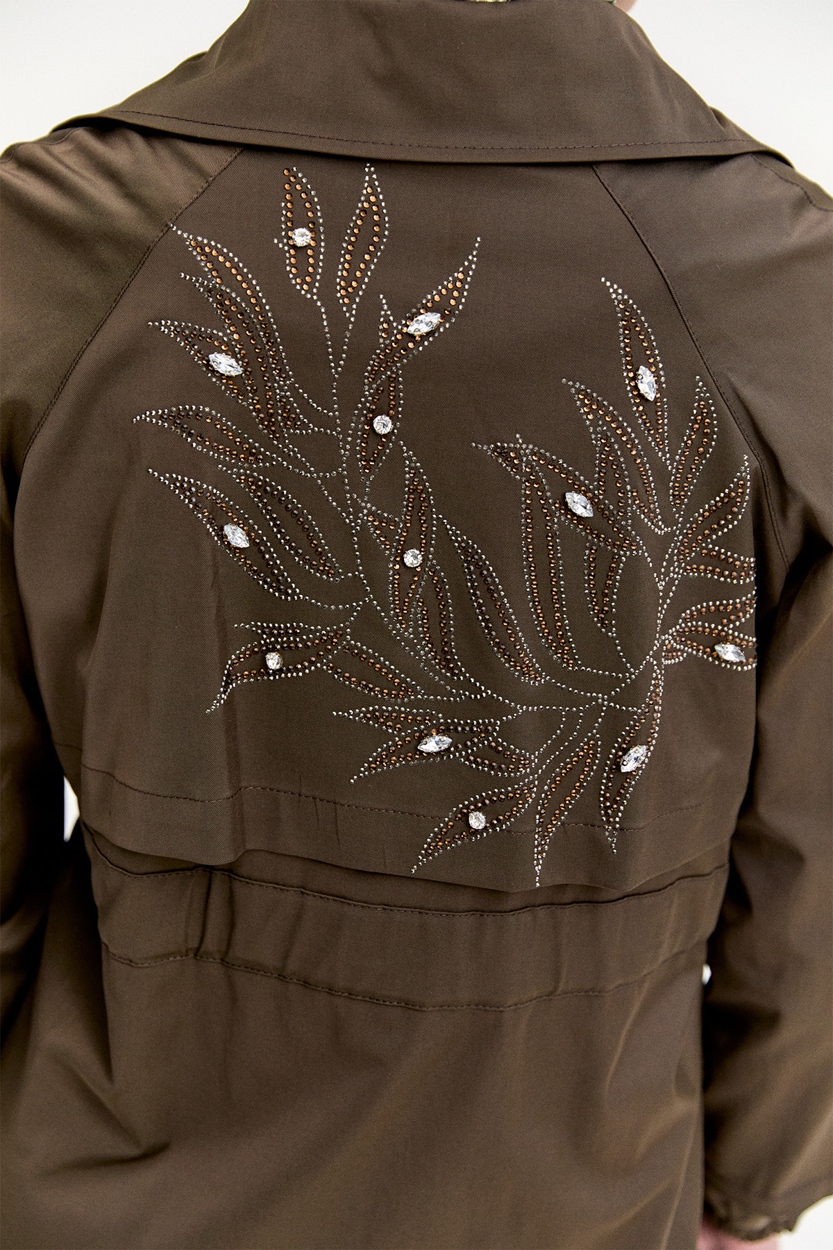 Taş Detaylı Pamuk Kap, Tesettür Giyim