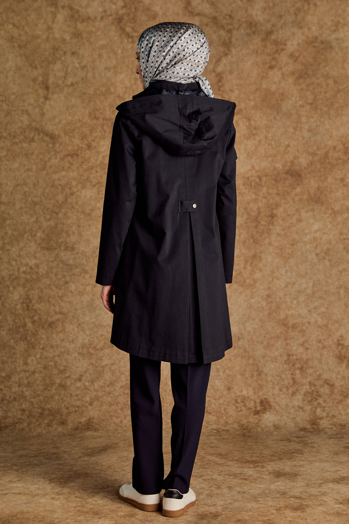 Çıkarılabilir Kapüşonlu Pamuklu Kap