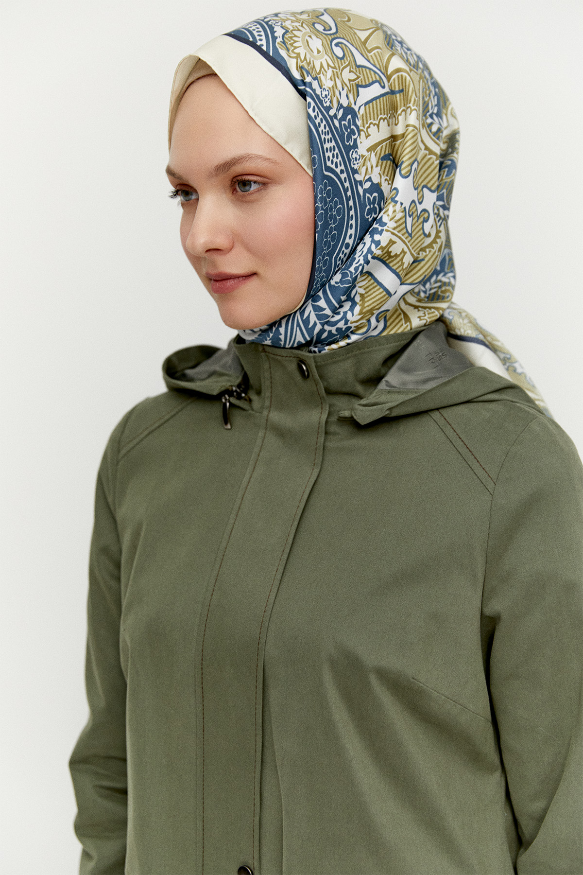 Çıkarılabilir Kapüşonlu Pamuklu Kap