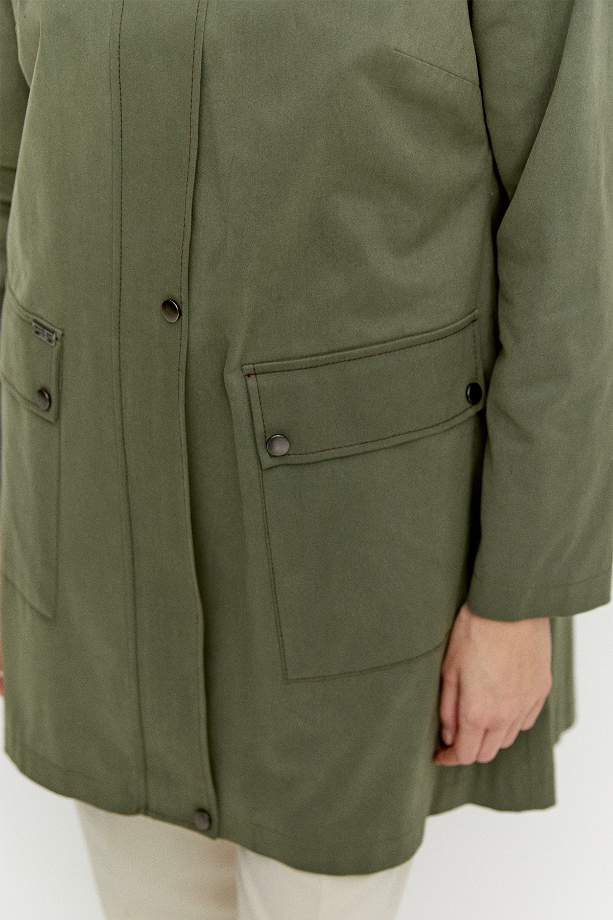 Çıkarılabilir Kapüşonlu Pamuklu Kap