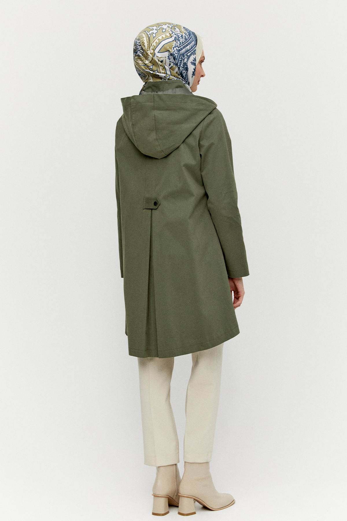 Çıkarılabilir Kapüşonlu Pamuklu Kap