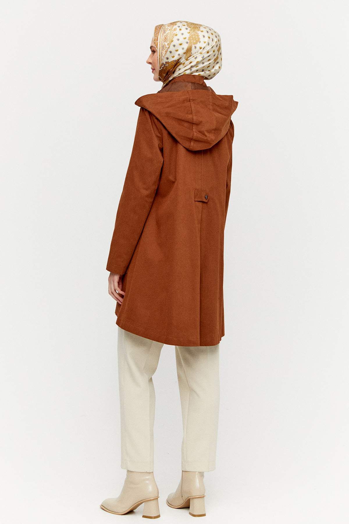 Çıkarılabilir Kapüşonlu Pamuklu Kap