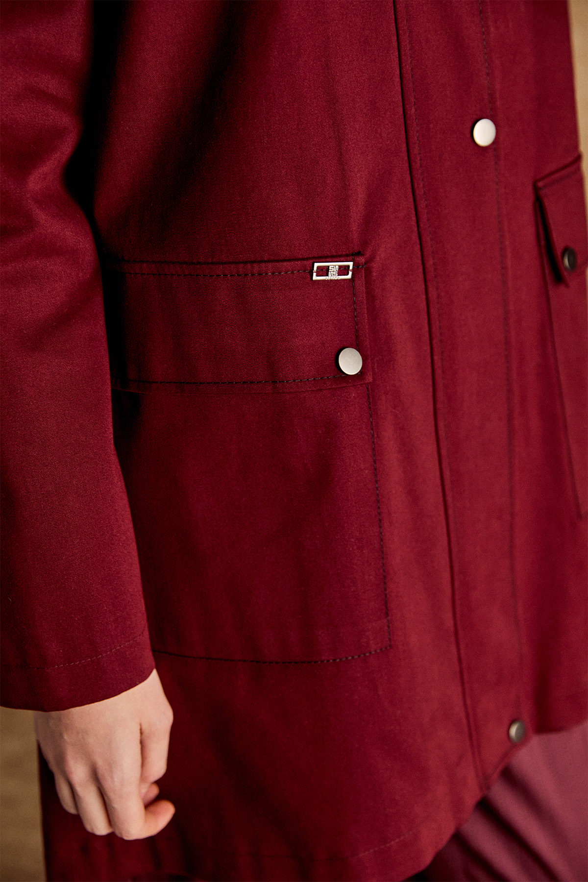 Çıkarılabilir Kapüşonlu Pamuklu Kap