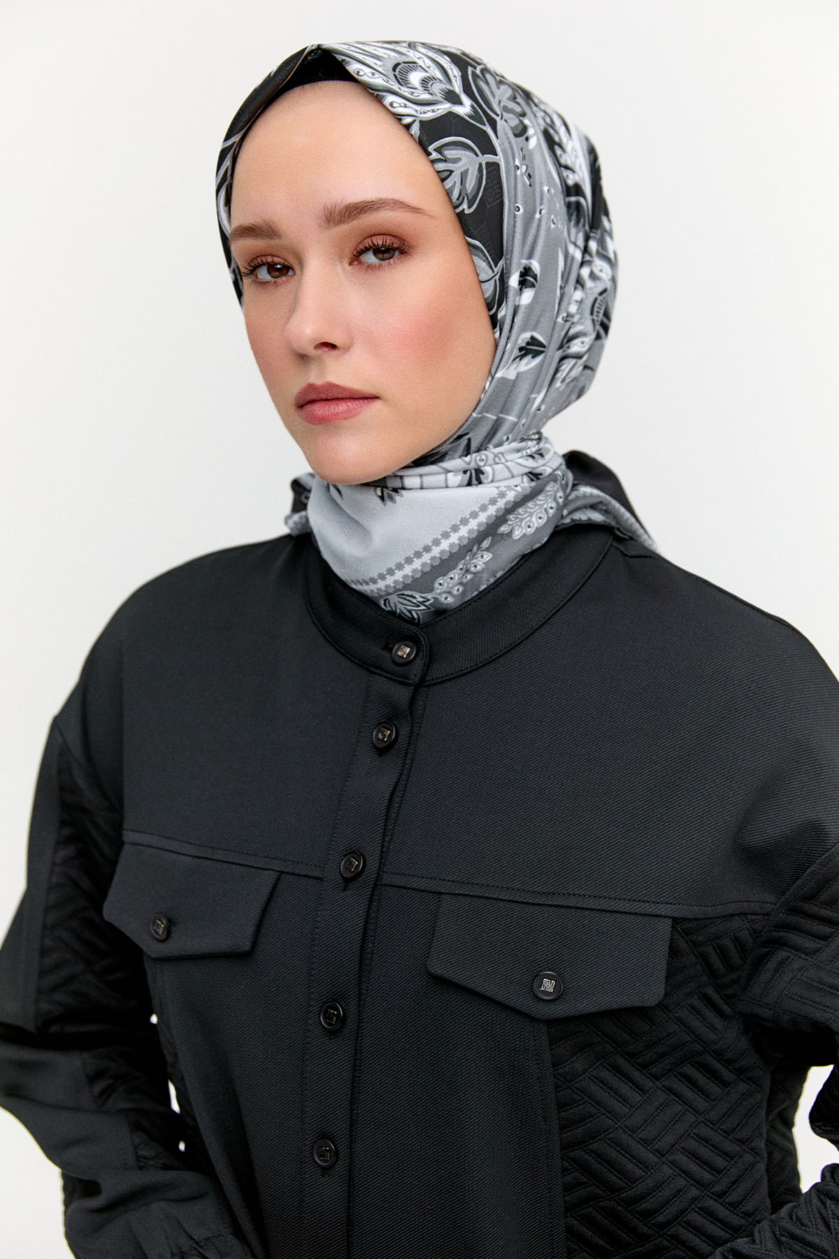 Hakim Yaka İkili Örme Takım, Tesettür Giyim