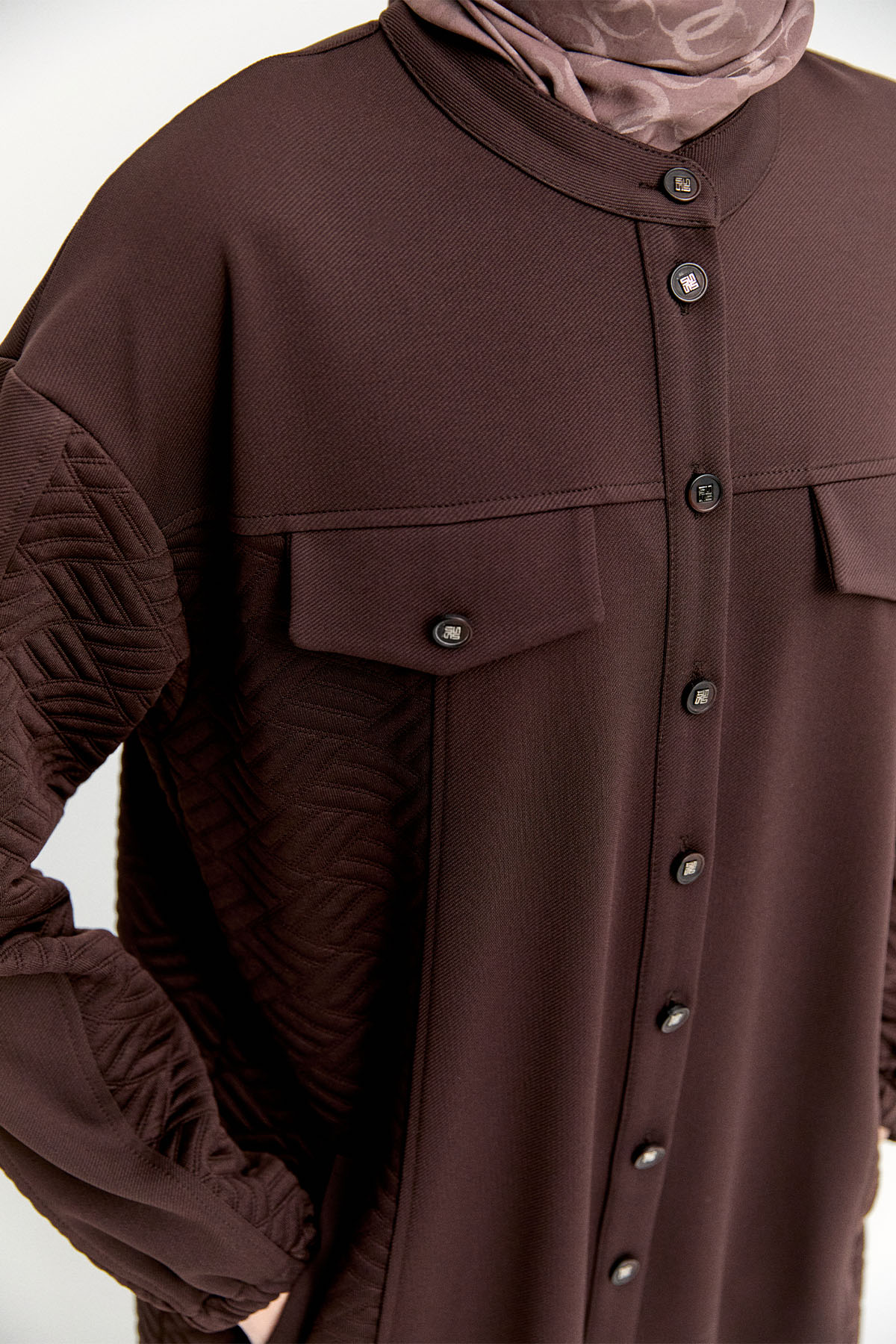 Hakim Yaka İkili Örme Takım, Tesettür Giyim