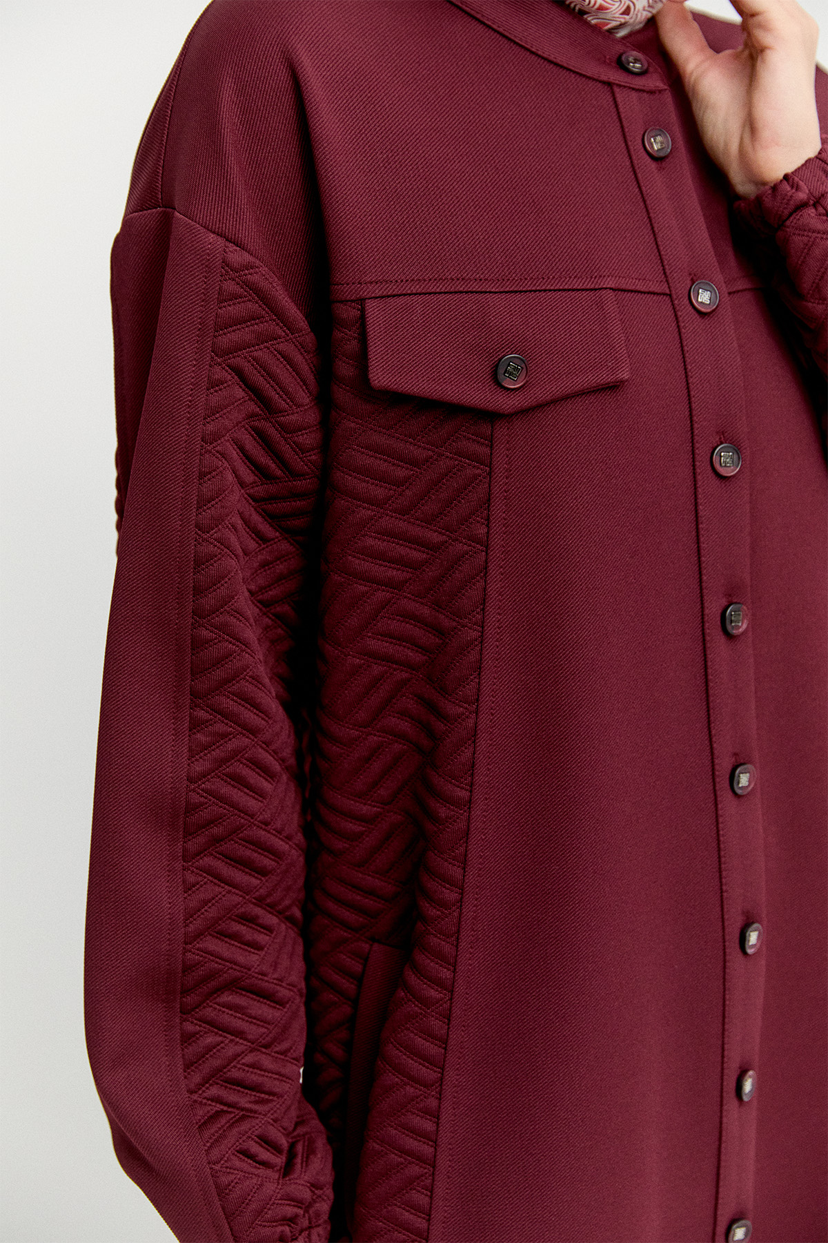 Hakim Yaka İkili Örme Takım, Tesettür Giyim