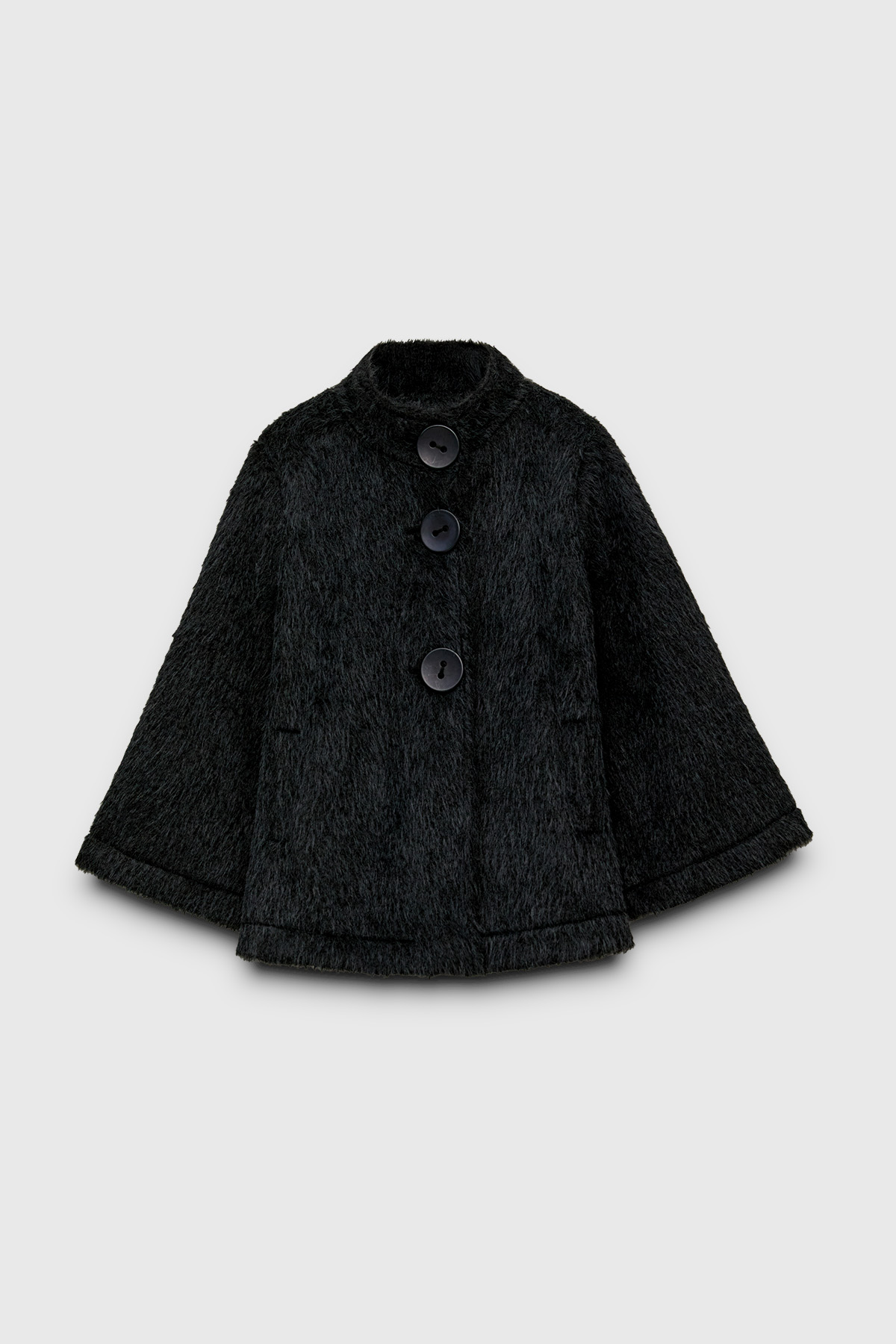 Büyük Düğmeli Kürk Kaban, Tesettür Giyim