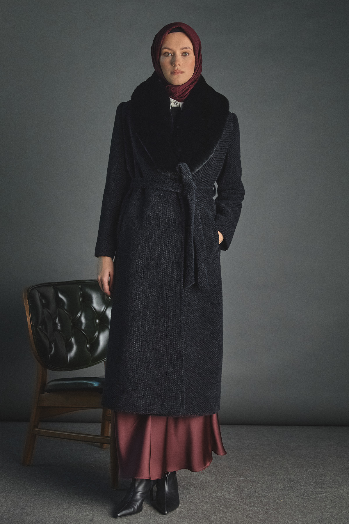 Çıkarılabilir Kürklü Kaban