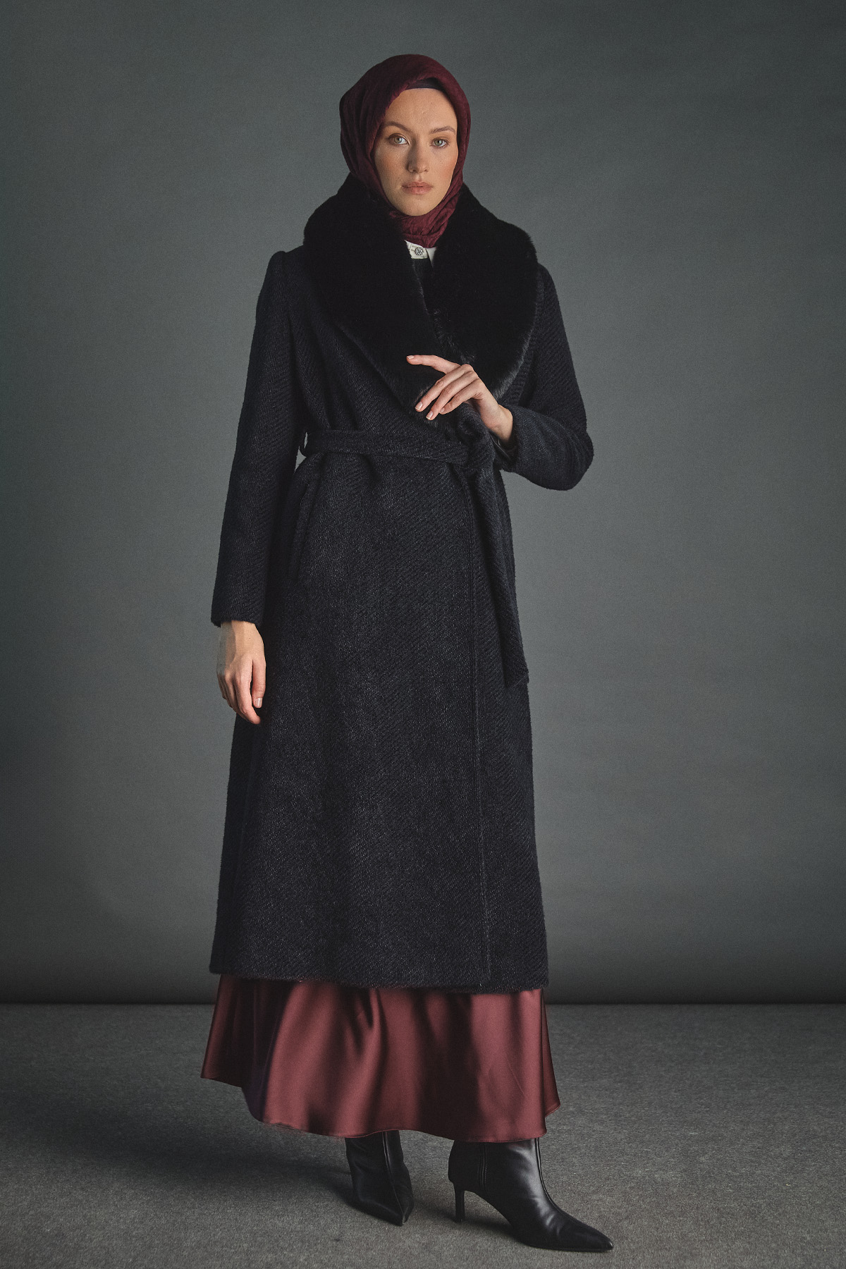 Çıkarılabilir Kürklü Kaban