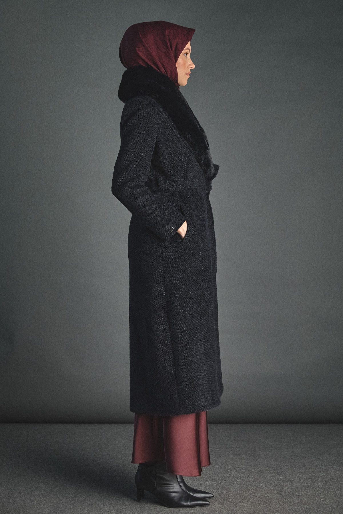 Çıkarılabilir Kürklü Kaban