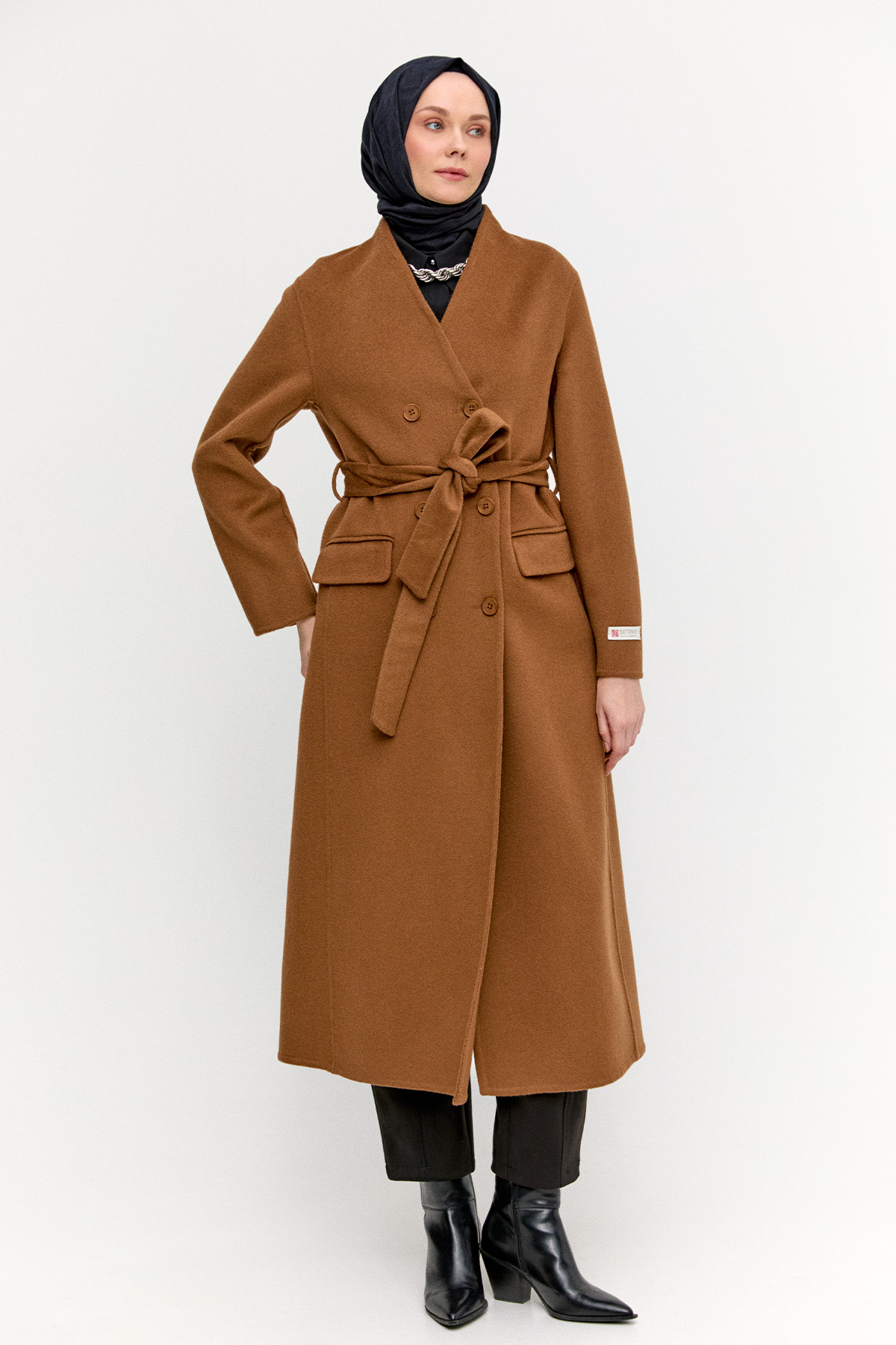 %100 Yün Premium Kaban, Tesettür Giyim