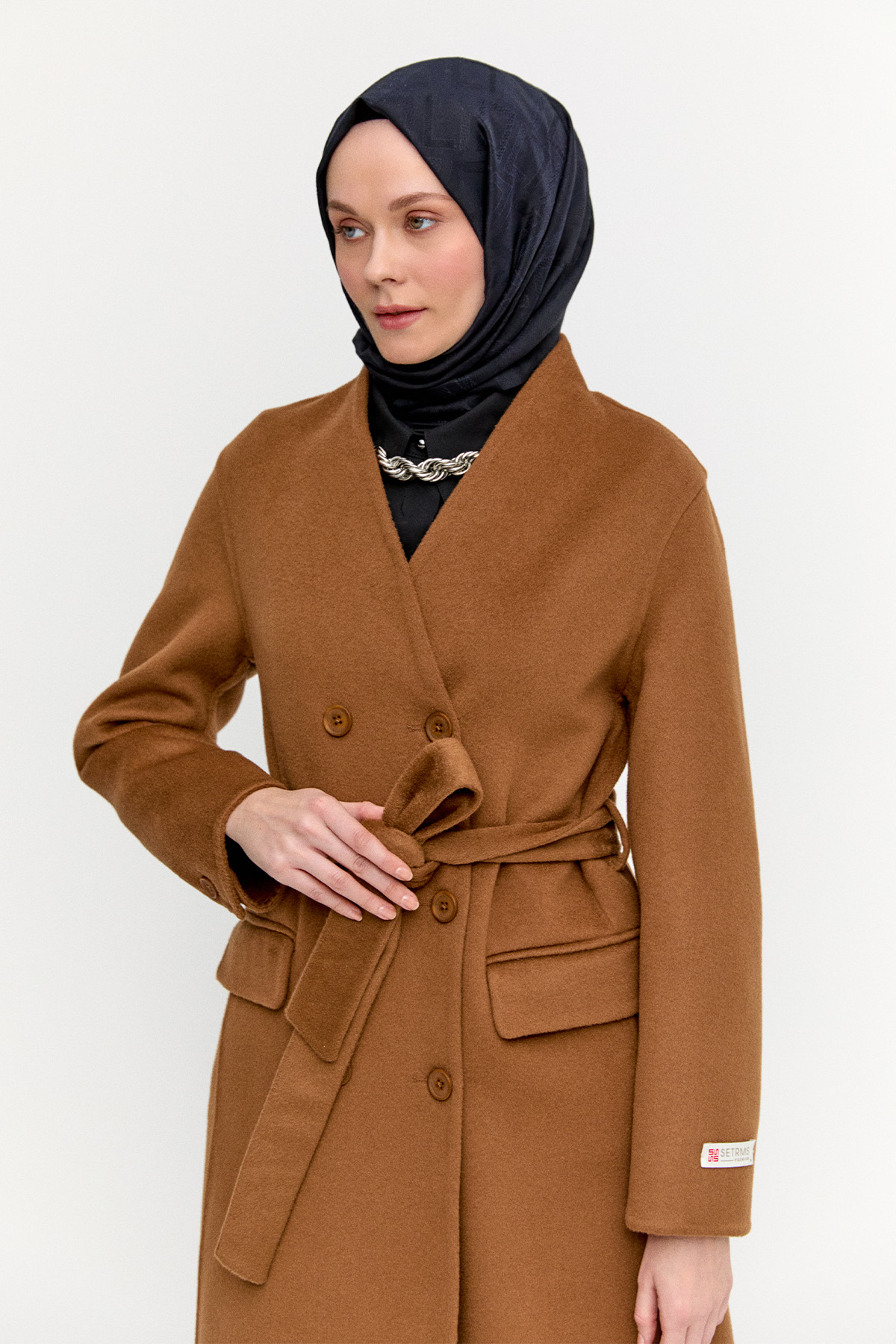 %100 Yün Premium Kaban, Tesettür Giyim