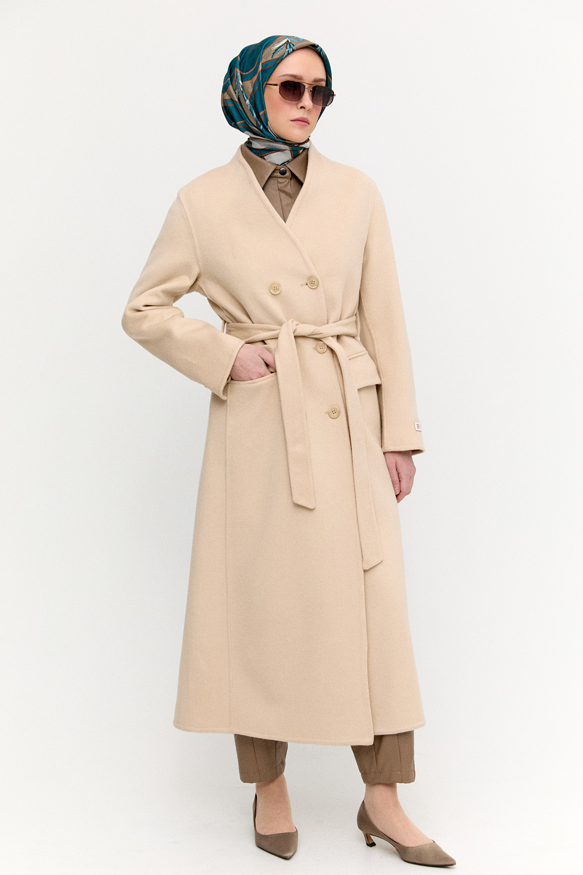 %100 Yün Premium Kaban, Tesettür Giyim