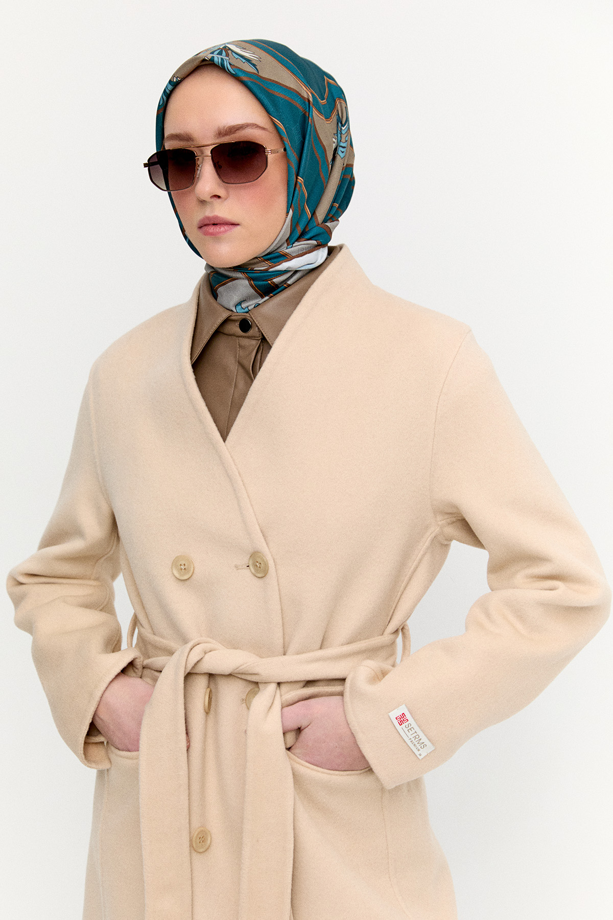 %100 Yün Premium Kaban, Tesettür Giyim