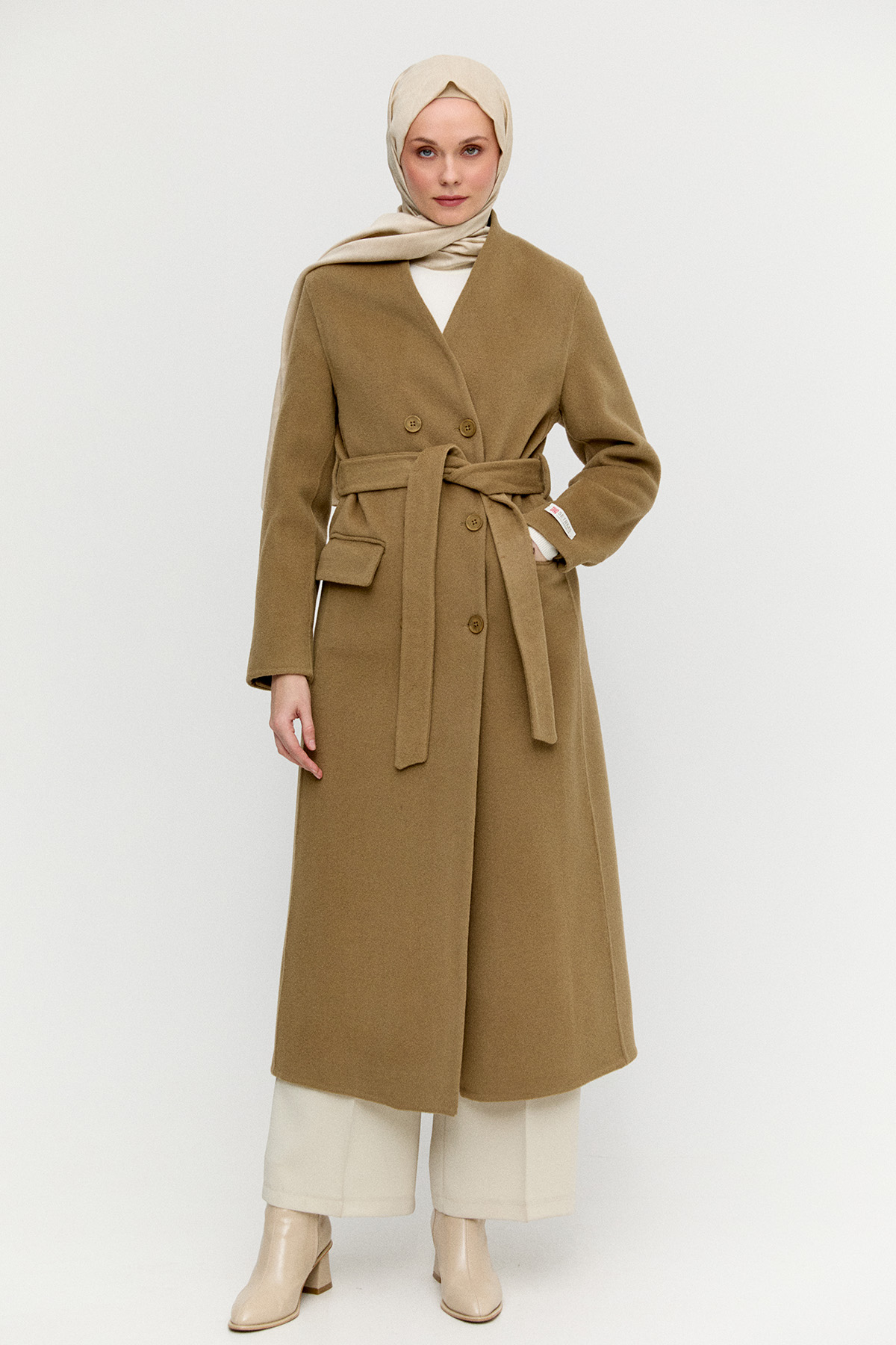 %100 Yün Premium Kaban, Tesettür Giyim