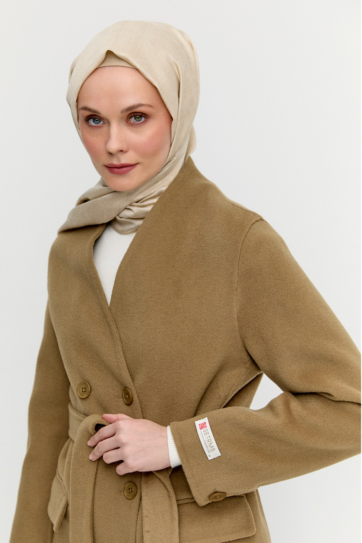 %100 Yün Premium Kaban, Tesettür Giyim