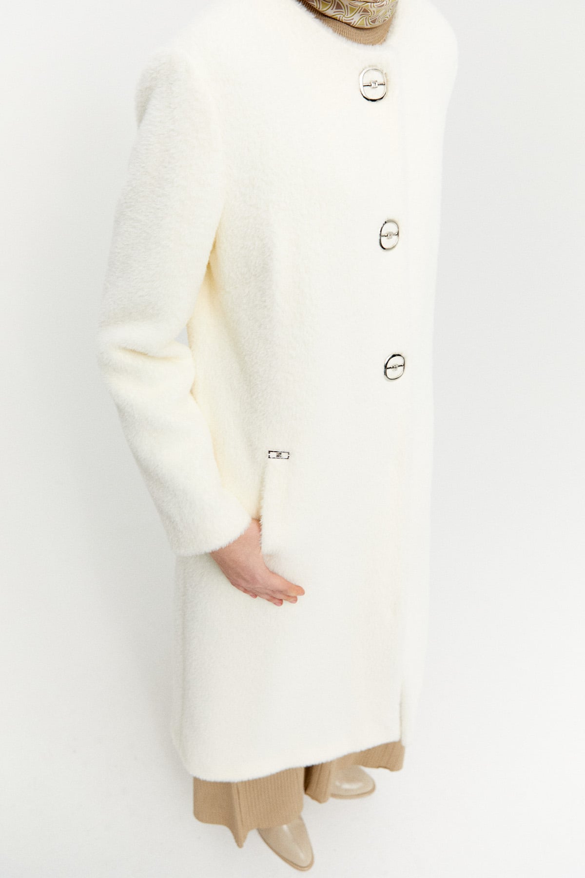 Angora Suni Kürk Kaban, Tesettür Giyim