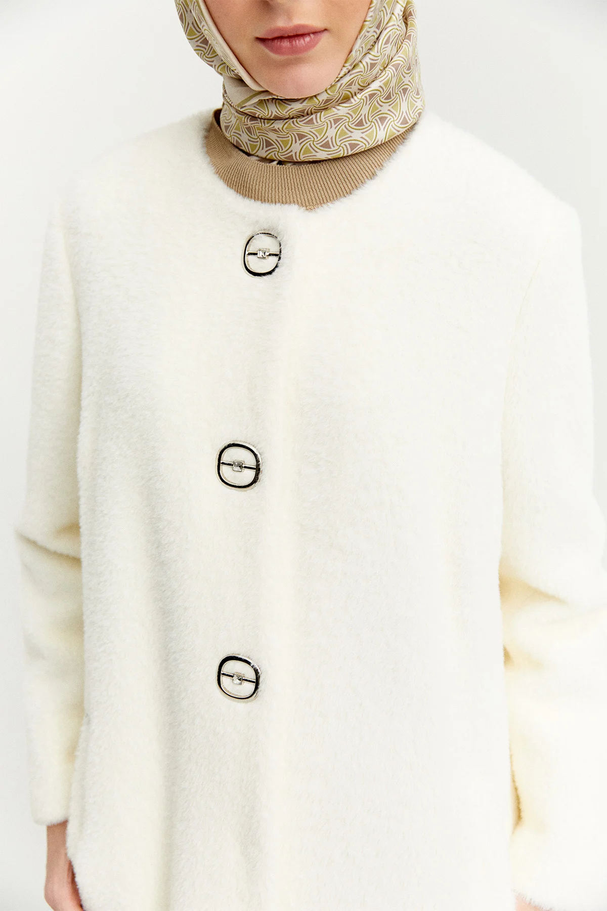 Angora Suni Kürk Kaban, Tesettür Giyim