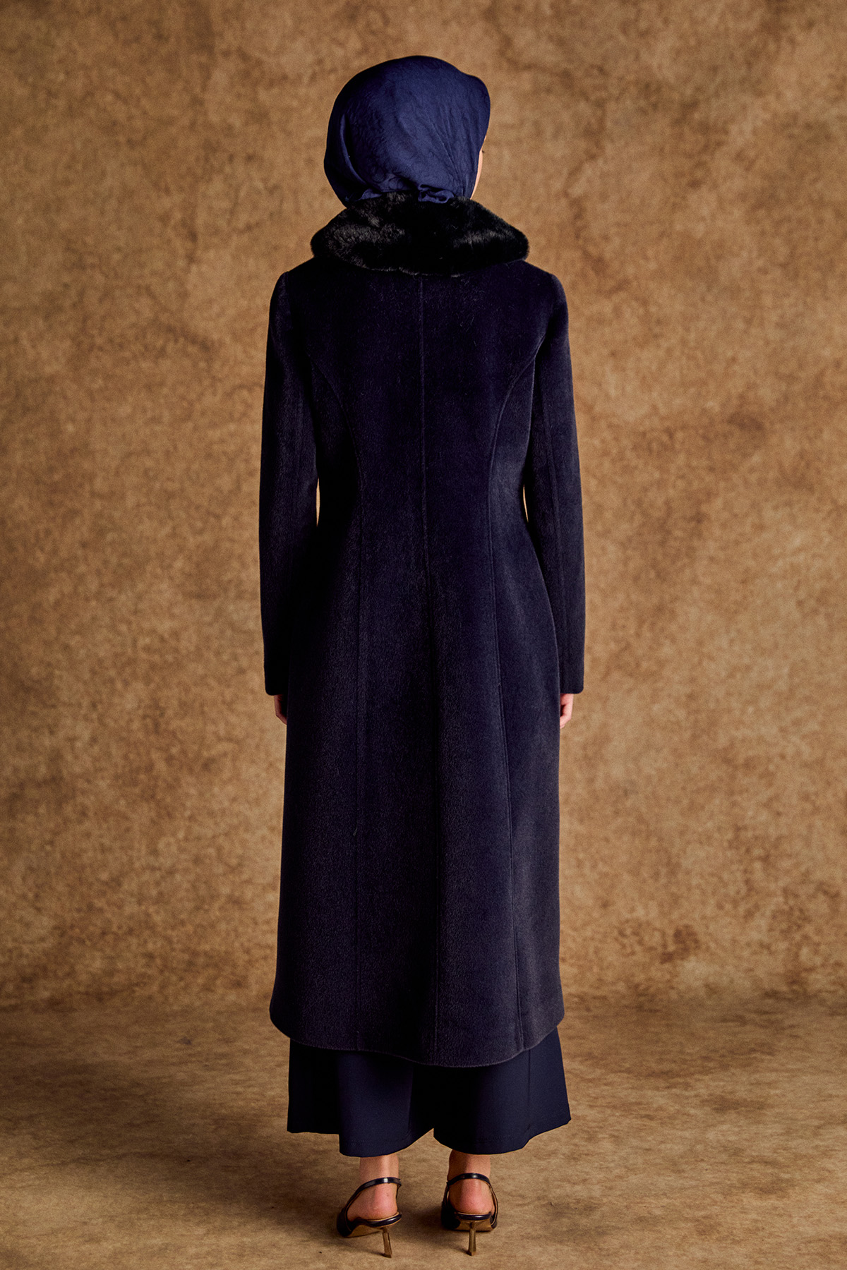 Çıkarılabilir Kürklü Kaşe Kaban