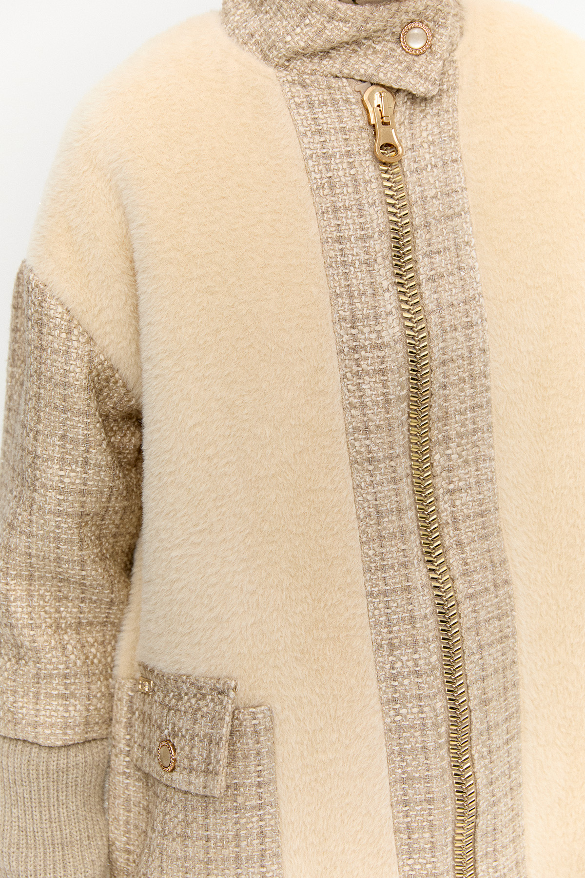 Yüksek Yakalı Oversize Kaban, Tesettür Giyim