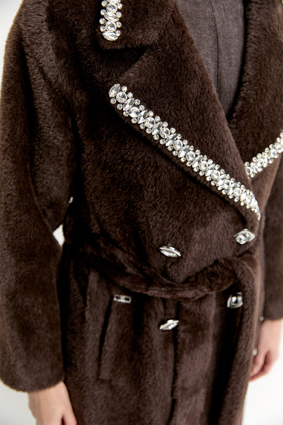 Taş Detaylı Angora Kaban, Tesettür Giyim