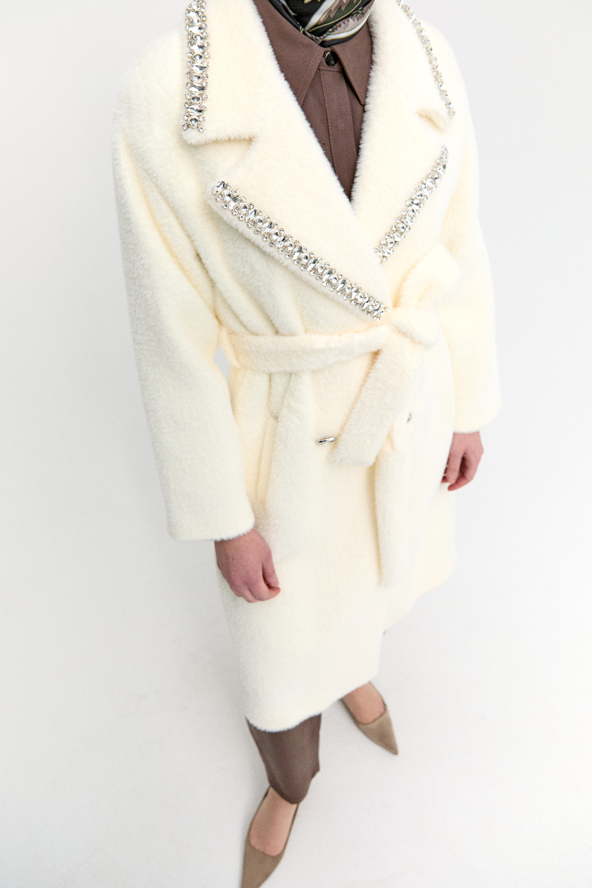 Taş Detaylı Angora Kaban, Tesettür Giyim