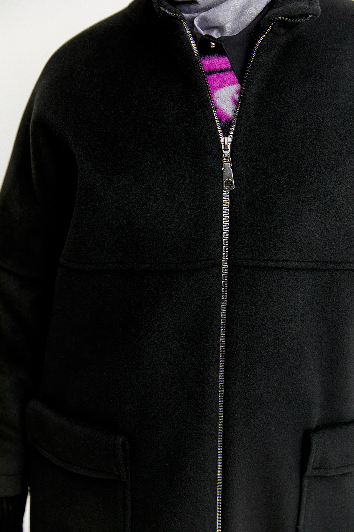 Yüksek Yakalı Kaşe Kaban, Tesettür Giyim