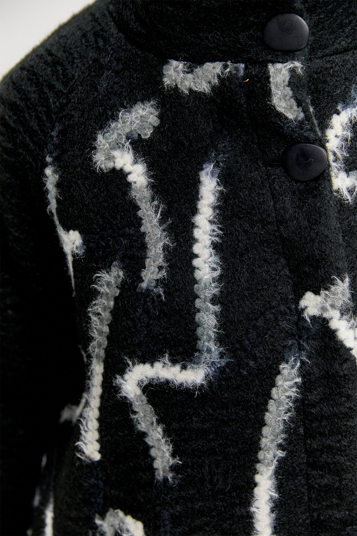 Gizli Pat İlik Düğmeli Dokulu Kaban, Tesettür Giyim