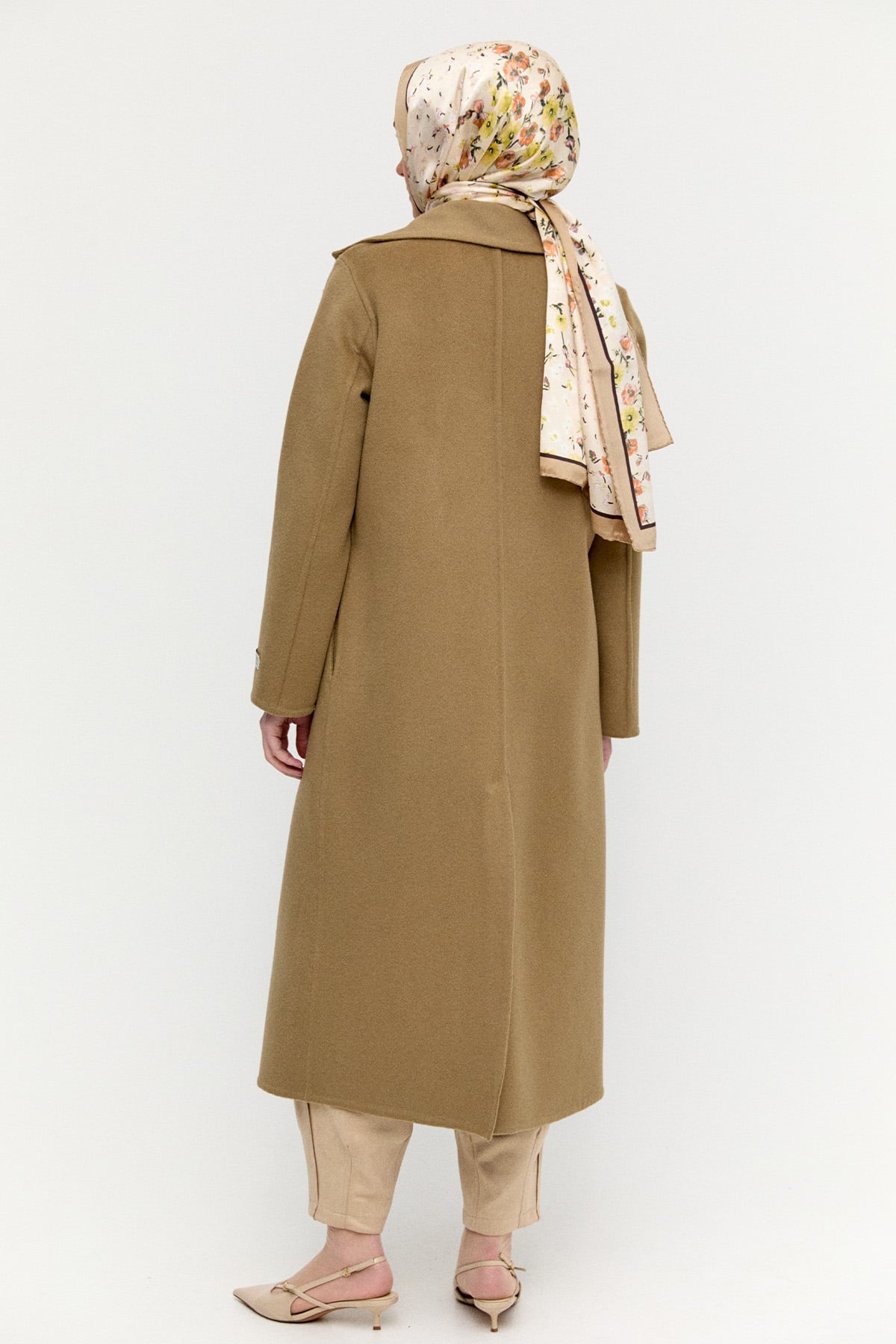 Yelekli Yün Premium Kaban, Tesettür Giyim