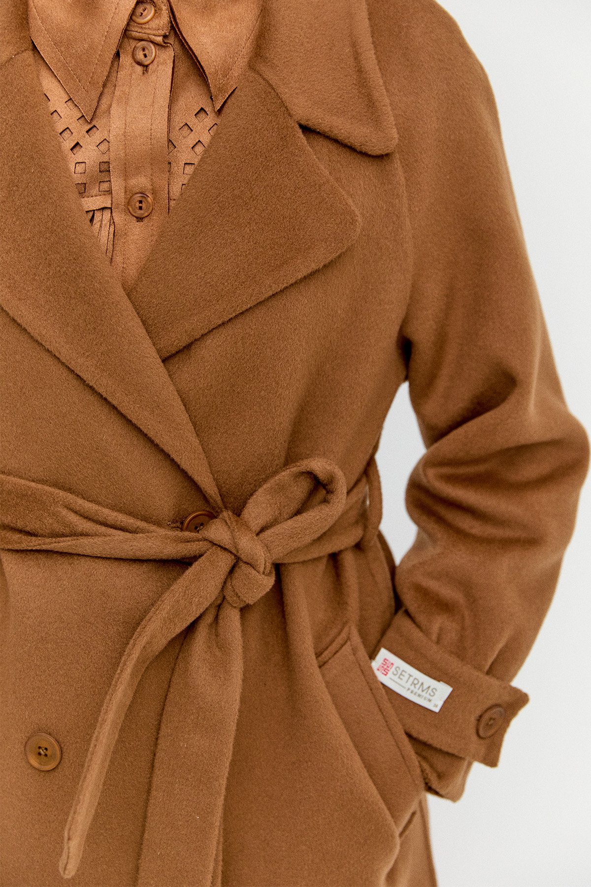 Yün Kruvaze Kaban, Tesettür Giyim