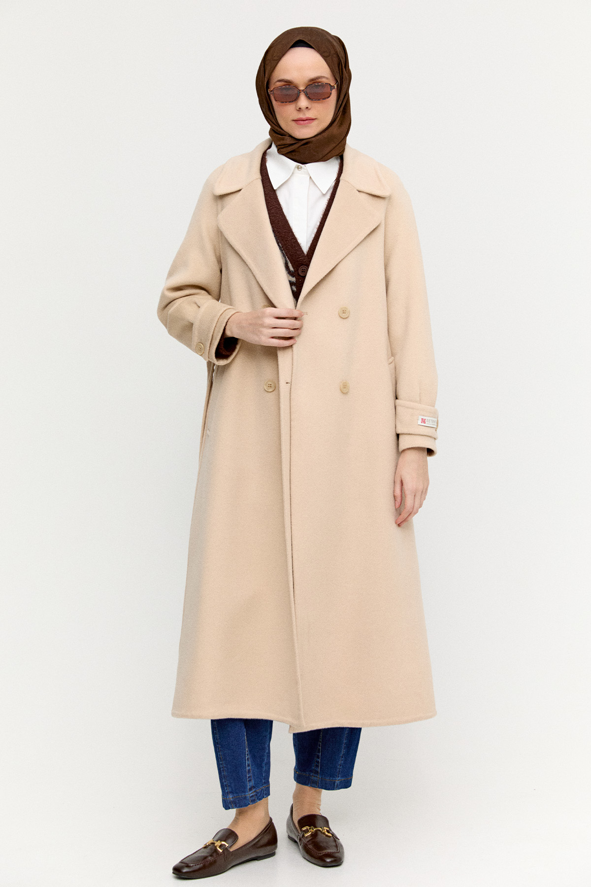 Yün Kruvaze Kaban, Tesettür Giyim