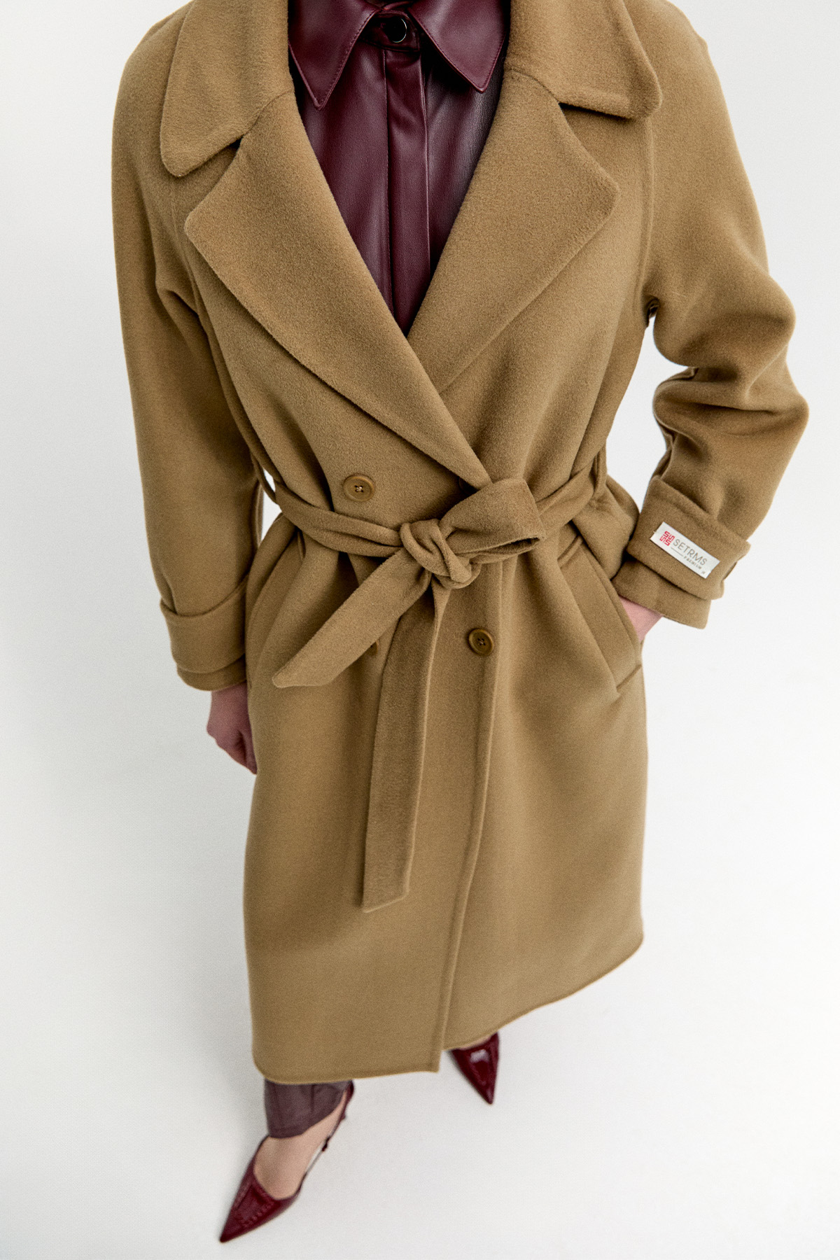 Yün Kruvaze Kaban, Tesettür Giyim