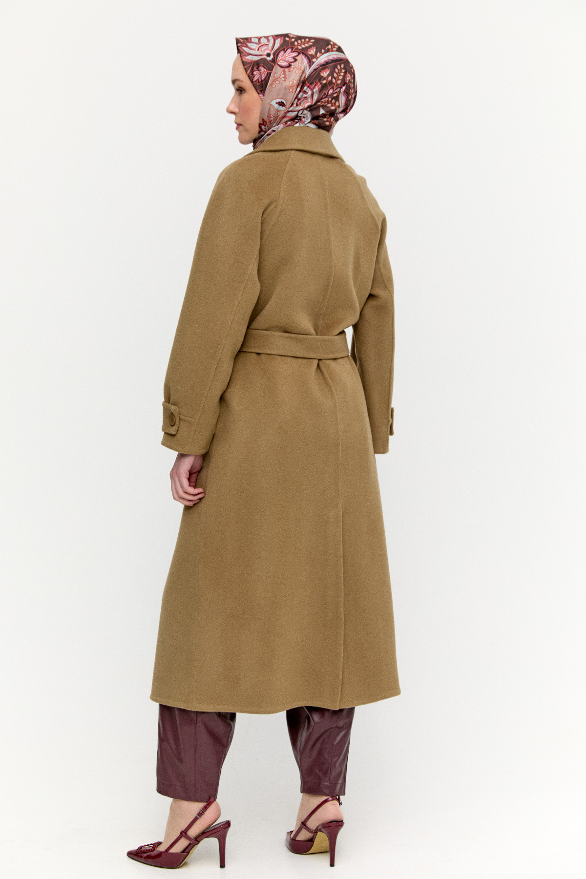 Yün Kruvaze Kaban, Tesettür Giyim