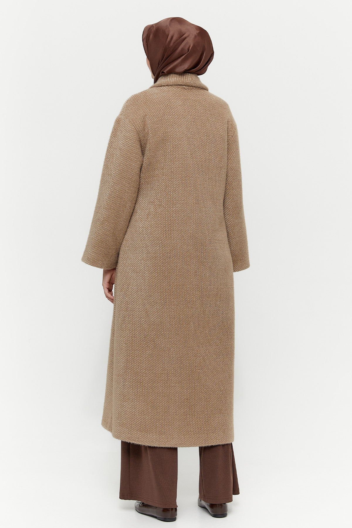 Asimetrik Yaka Oversize Manto