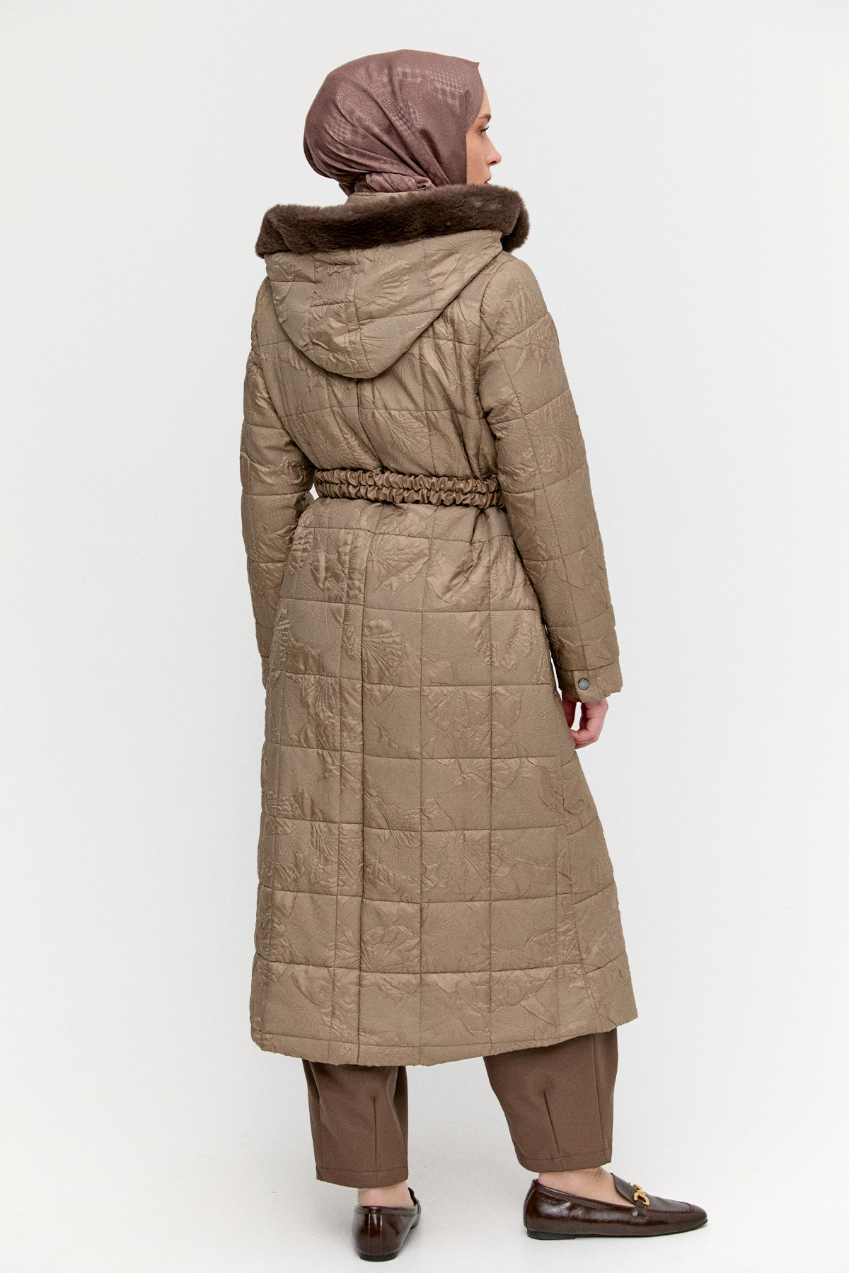 Seyyar Kapüşonlu Şişme Kaban, Tesettür Giyim